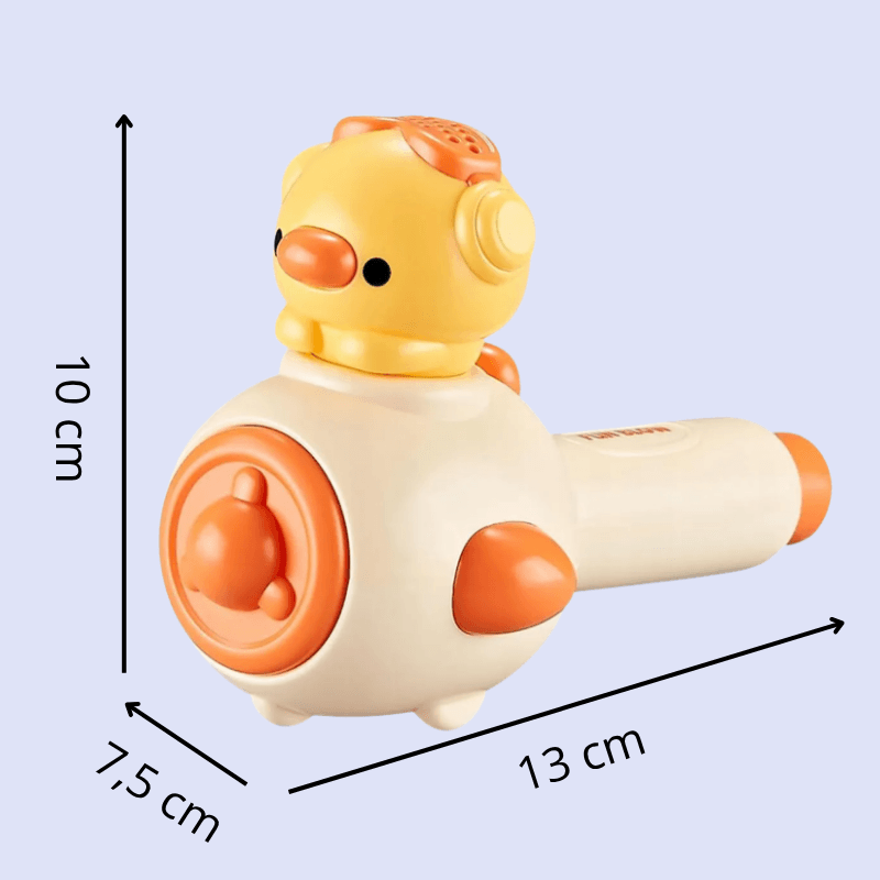 Logodmuchuś - zabawka wspomagająca rozwój oddechu i sprawności aparatu mowy.