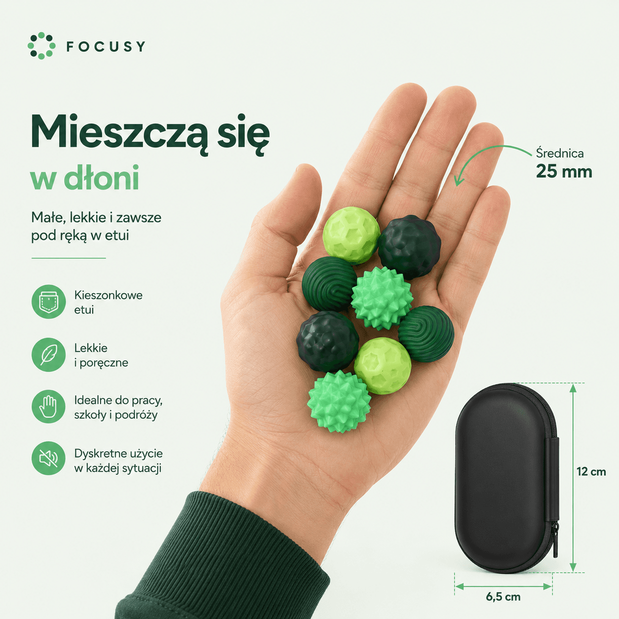 Focusy - Magnetyczne Kulki Sensoryczne (etui gratis!)
