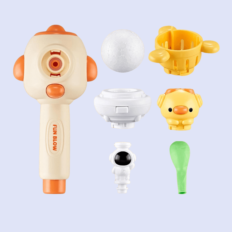 Logodmuchuś - zabawka wspomagająca rozwój oddechu i sprawności aparatu mowy.