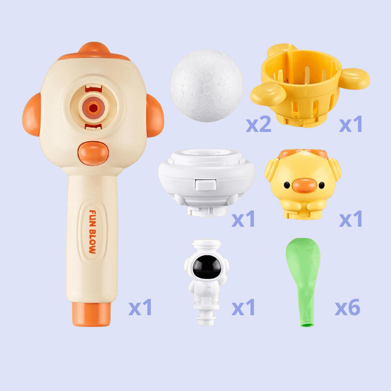 Logodmuchuś - zabawka wspomagająca rozwój oddechu i sprawności aparatu mowy.