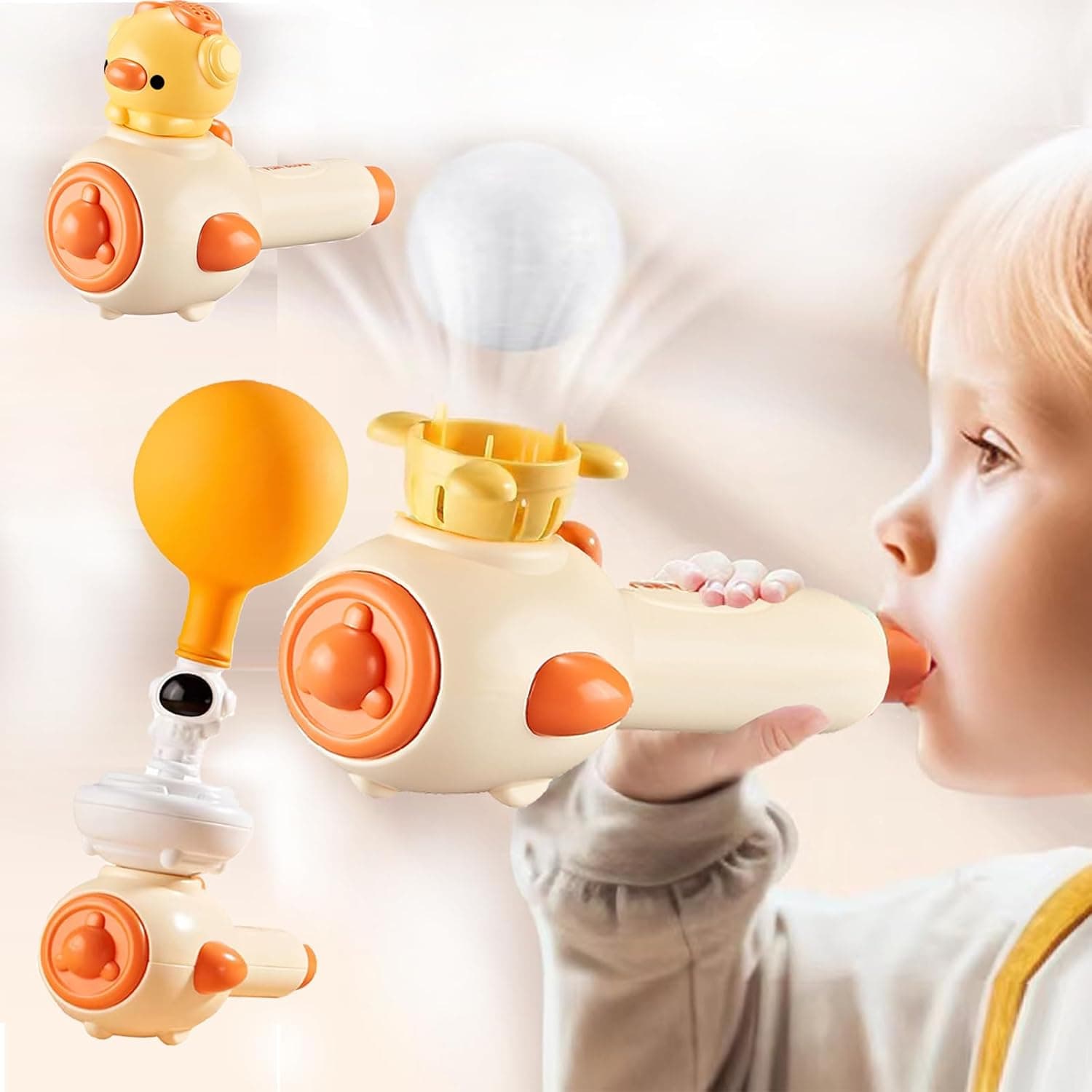 Logodmuchuś - zabawka wspomagająca rozwój oddechu i sprawności aparatu mowy.