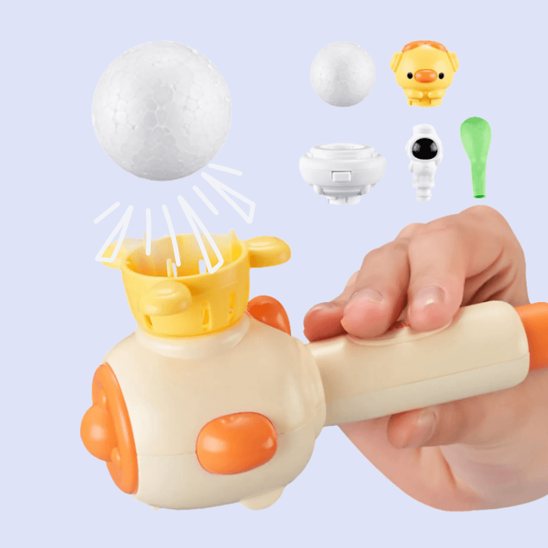 Logodmuchuś - zabawka wspomagająca rozwój oddechu i sprawności aparatu mowy.